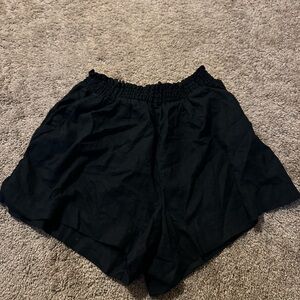 Ava & Viv Black Athletic Shorts with Elastic Waistband